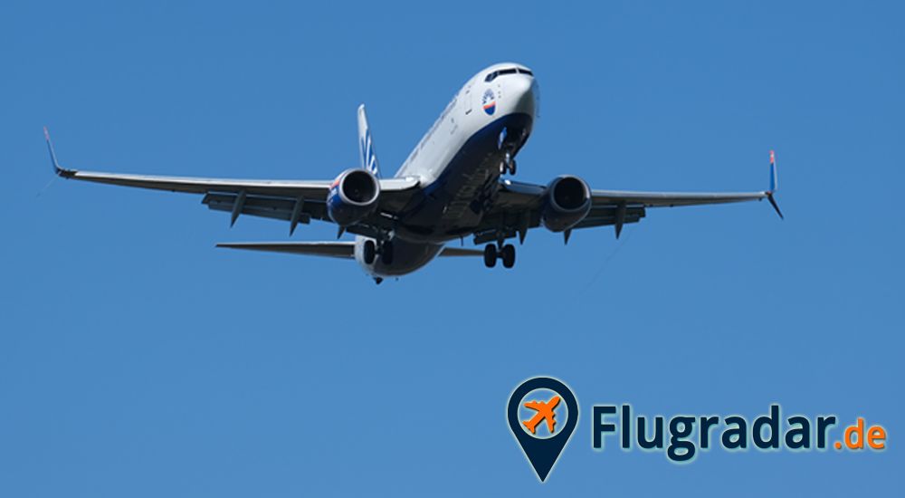 Flugzeug im Landeanflug