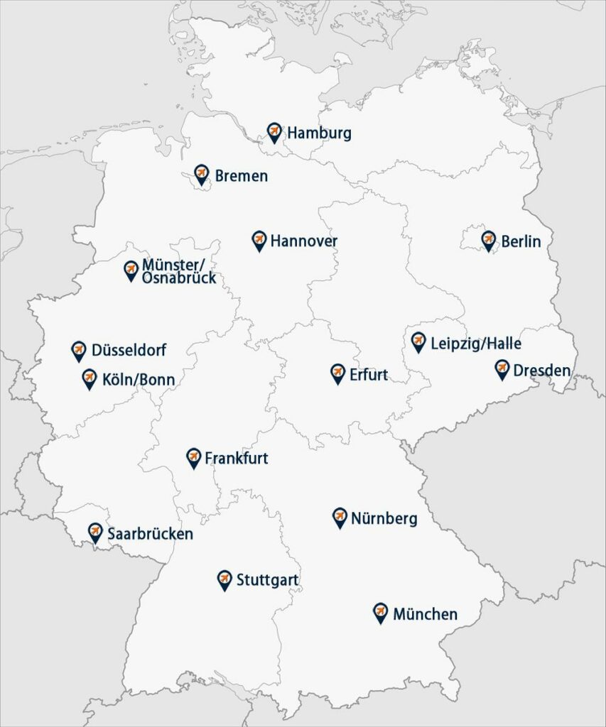 Internationale Flughäfen in Deutschland